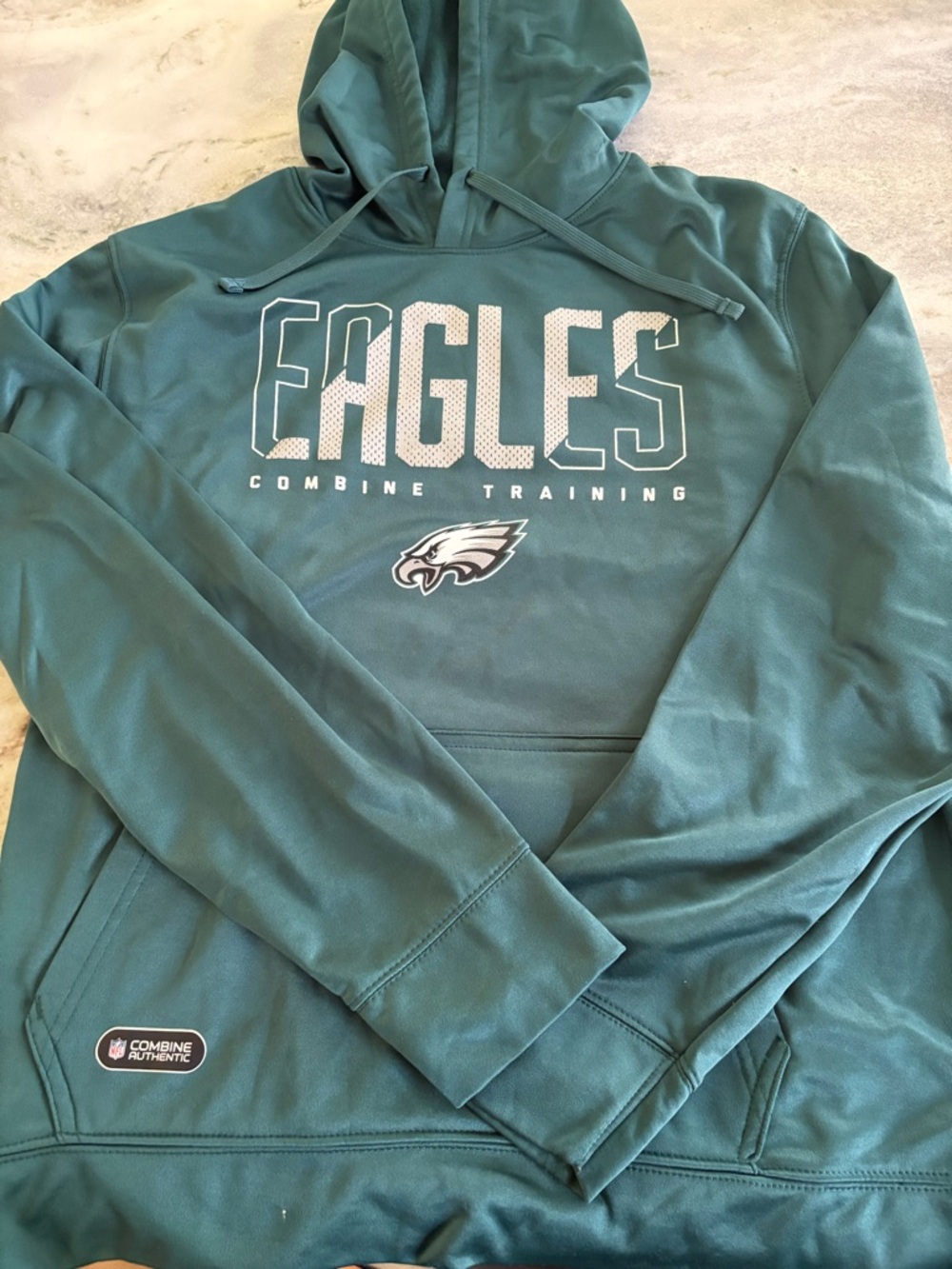Philadelphia Eagles Green Combine Training Hoodie